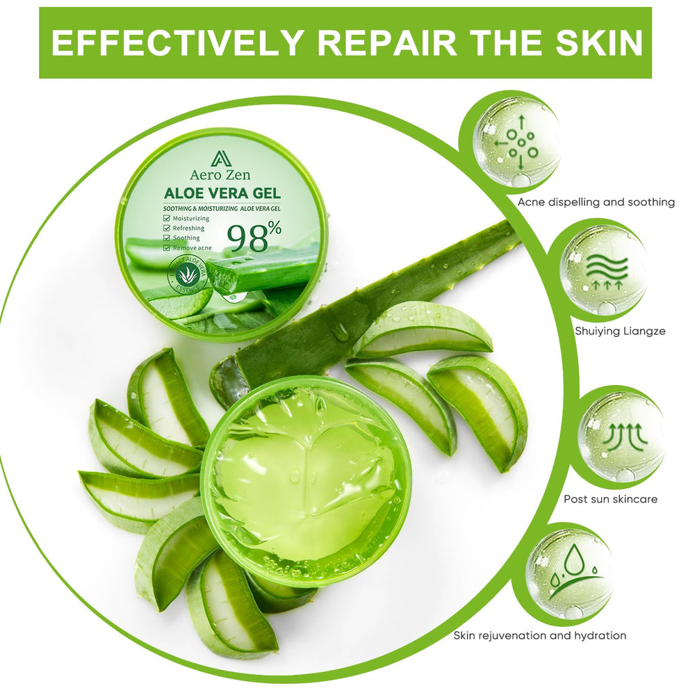 Aero Zen Aloe Gel 10oz packaging on shelf