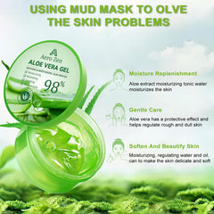 Aero Zen Aloe Gel texture close-up with light, pourable consistency