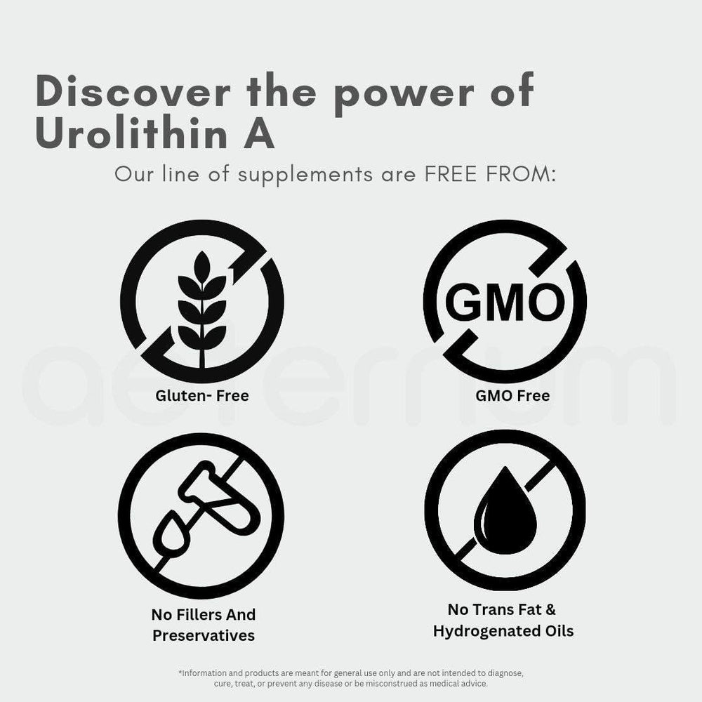 Close-up of Aeternum UA powder packaging
