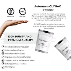 Serving scoop of GlyNAC powder