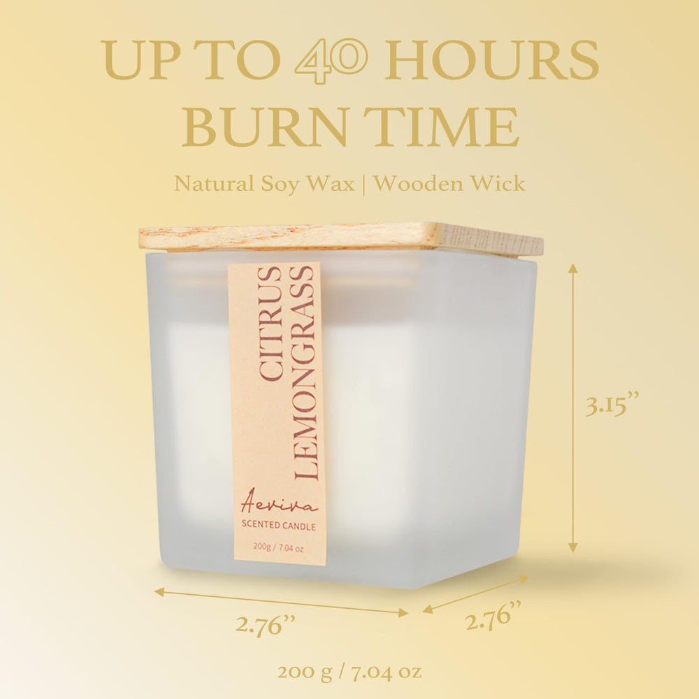 Natural soy wax candle packaging and eco-friendly design