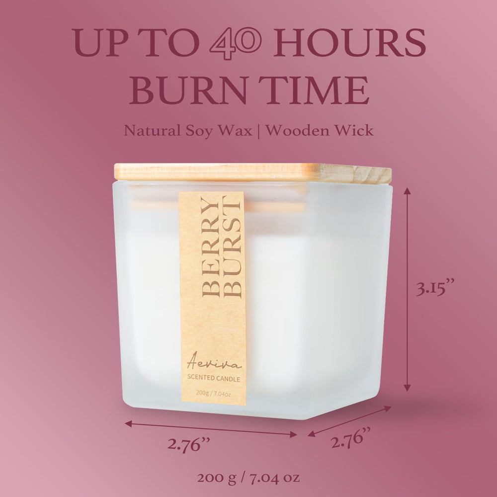 Relaxing spa/bath setting with Berry Burst candle