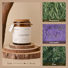 Aeviva poured soy wax texture highlighting natural, clean-burning advantage