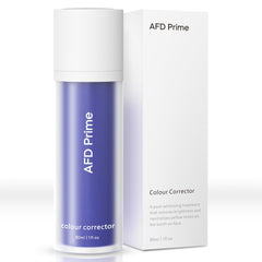 AFD Prime Purple Toothpaste tube 130g with purple color-correcting formula