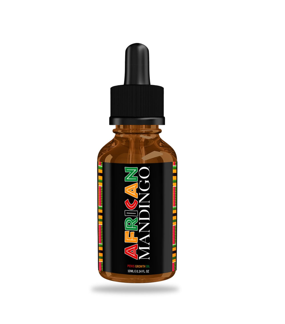 African Mandingo Massage Oil bottle and packaging