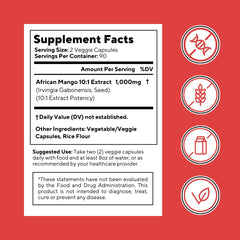 Non-GMO and Gluten-Free vegan capsule label