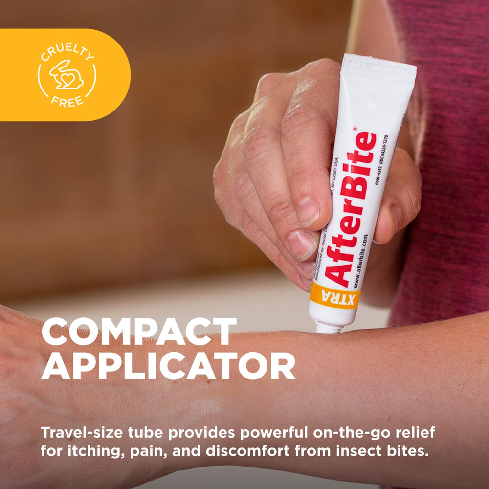 After Bite Xtra Formula travel-size tube for on-the-go itch relief