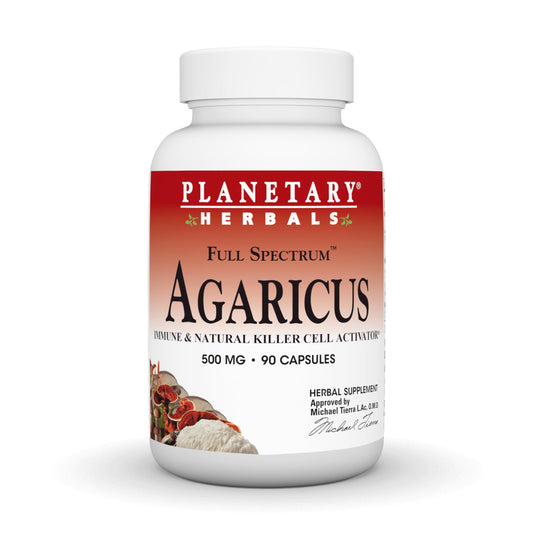 Planetary Herbals Agaricus Full Spectrum 500mg bottle front view
