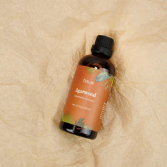 ESSLUX Agarwood essential oil 100 ml bottle label and packaging