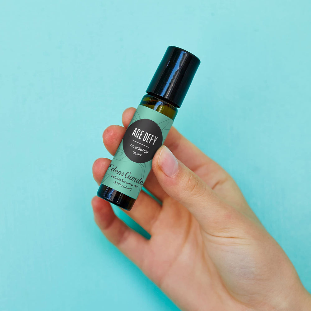 Age Defy essential oil blend featuring frankincense and sandalwood