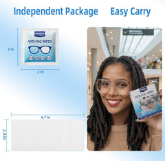 Pre-moistened lens cleaning wipe