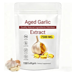 Aged Garlic Extract bottle label - 7500mg Odorless (150)