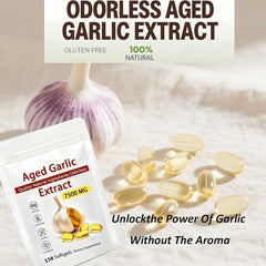 Packaging of Odorless Garlic Supplement - 7500mg