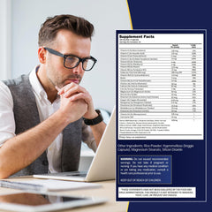 Close-up of Vitamin B6 and B12 ingredients for brain health