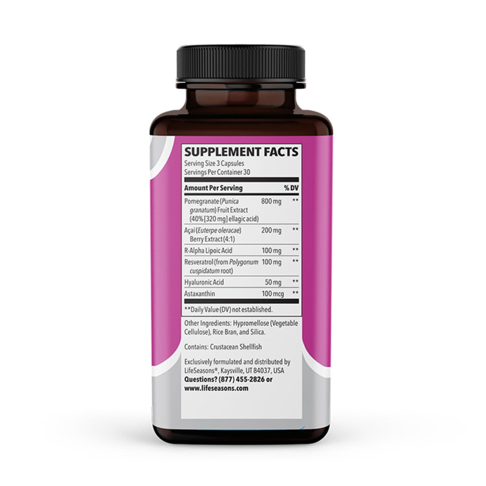 Resveratrol ingredient used in LifeSeasons Ageless Skincare