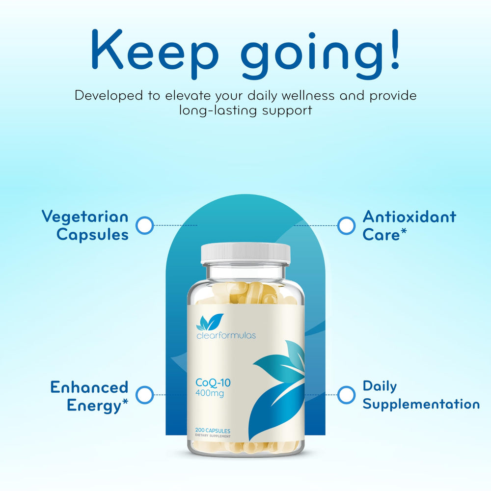 CoQ10 400mg capsules for aging support