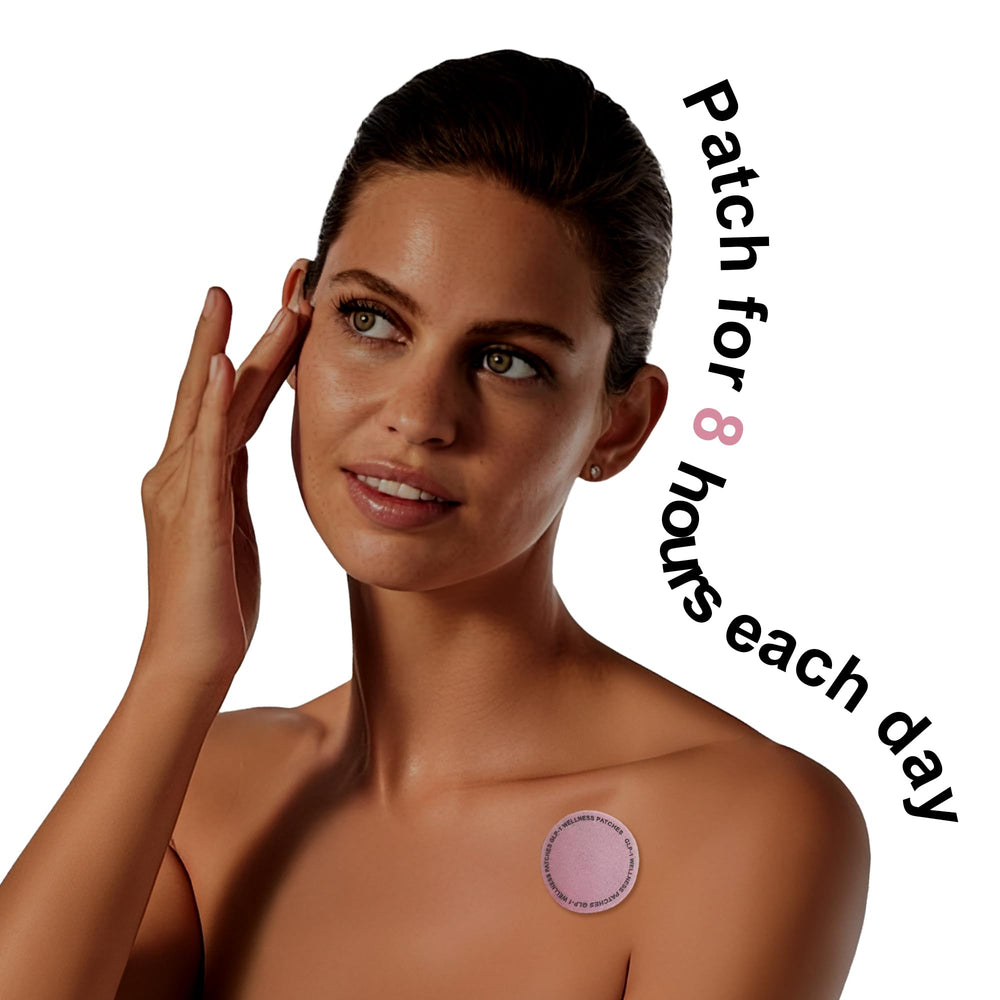 Patch on skin demonstrating wear