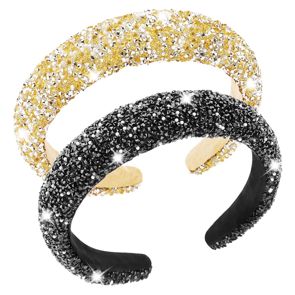 AHONEY padded headband with soft inner lining for comfortable all-day wear.