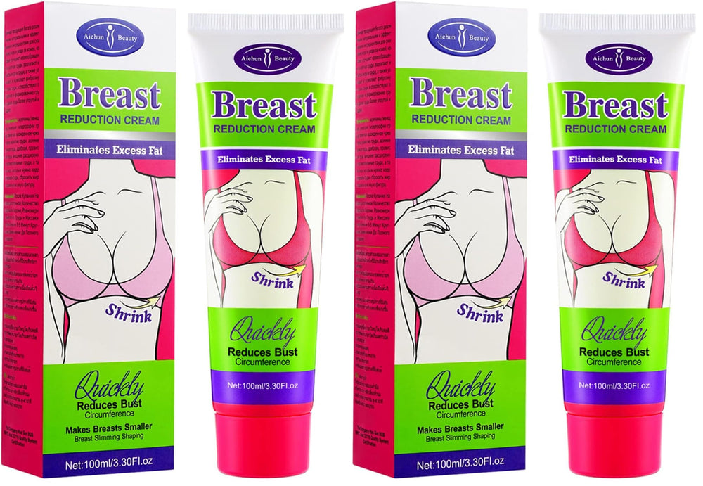 Two 100ml tubes of AICHUN Beauty Breast Reduction Cream in pack of 2