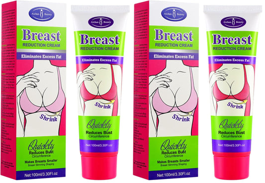 Two 100ml tubes of AICHUN Beauty Breast Reduction Cream in pack of 2