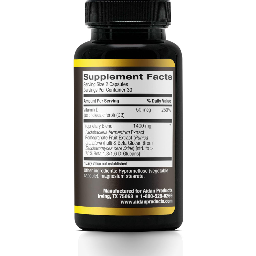 Illustration of ingredients: beta glucan and vitamin D3