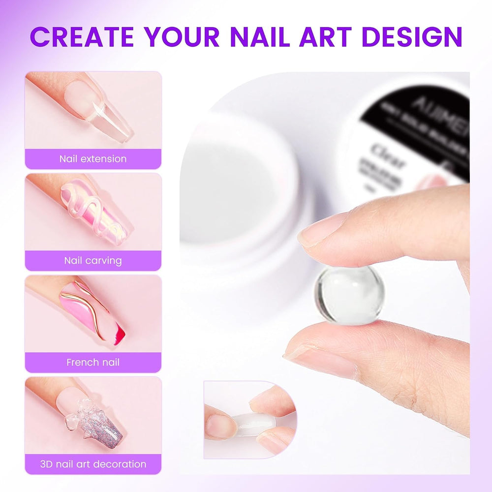 AIJIMEI Nail Pusher enables smooth gel application and cleanup