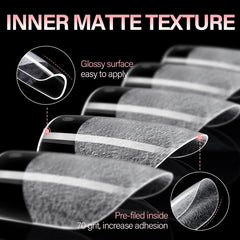 AILLSA snug-curvature nail tips for comfortable fit and bubble-free wear