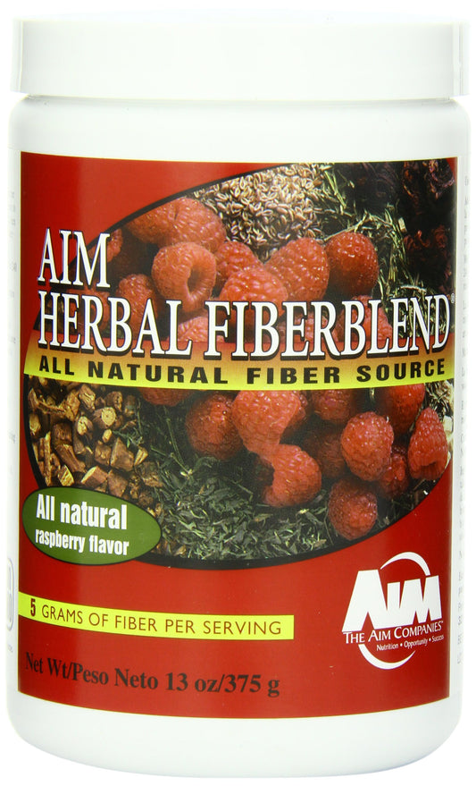 AIM Herbal Fiberblend Raspberry 13 oz canister - front view