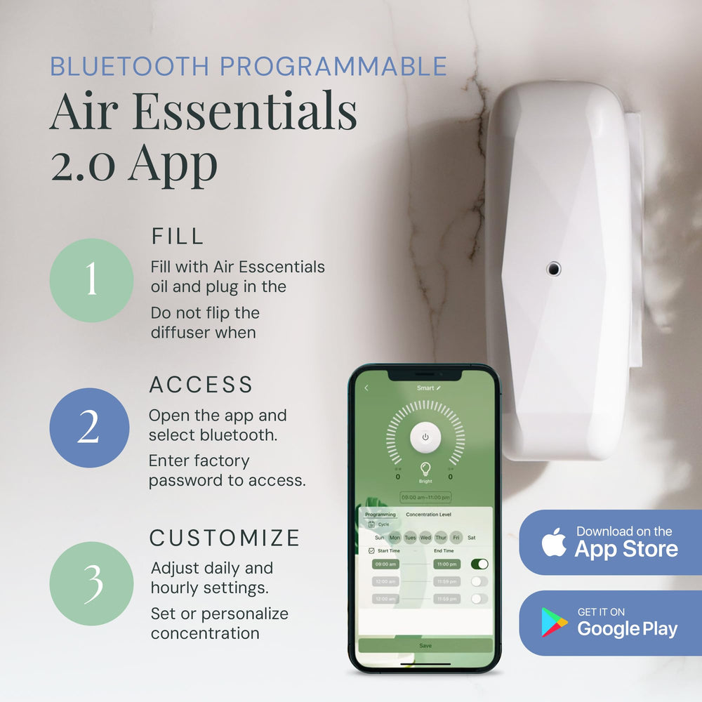 Air Esscentials 2.0 app control screenshot