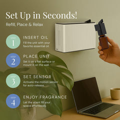 Air Esscentials AE101Bat refill bottle ready for eco-friendly oils.