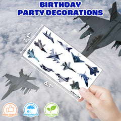 Cartoon airplane figures from US Airplane Jet Fighter designs for party activities.
