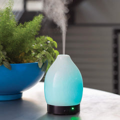 Moonstone diffuser with 8 color LED lights