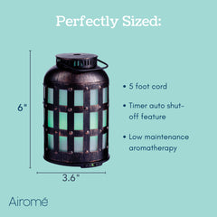 Close-up of mist settings Intermittent and Continual with auto shut-off
