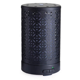 Airome Twilight 100 mL ultrasonic diffuser with matte black cut-metal sleeve