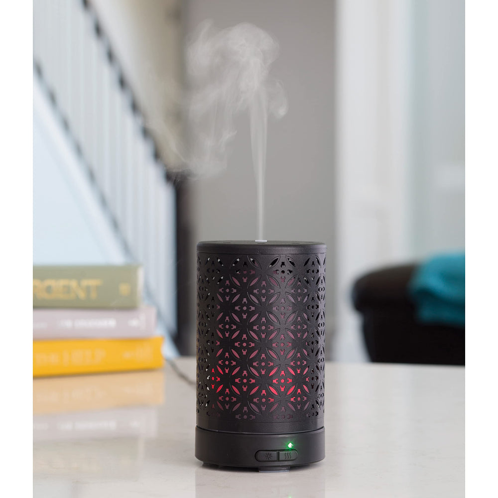 Close-up of Twilight diffuser showing 8 LED color options