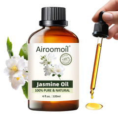 Airoomoil Jasmine Essential Oil bottle 4 oz (120 ml) – premium grade, 100% natural