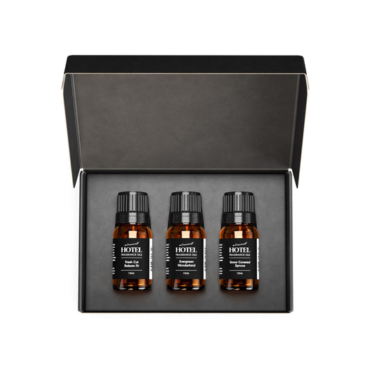 AirScent Christmas Tree Diffuser Oil 3 Pack Gift Set Evergreen Wonderland bottle