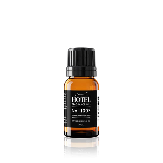 AirScent Hotel Diffuser Oil No. 1007 bottle label - Green Melon, Tropical Lily & Oakmoss