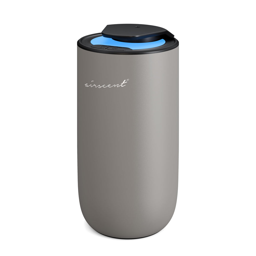 AirScent Mini Waterless Diffuser - silver finish, front view