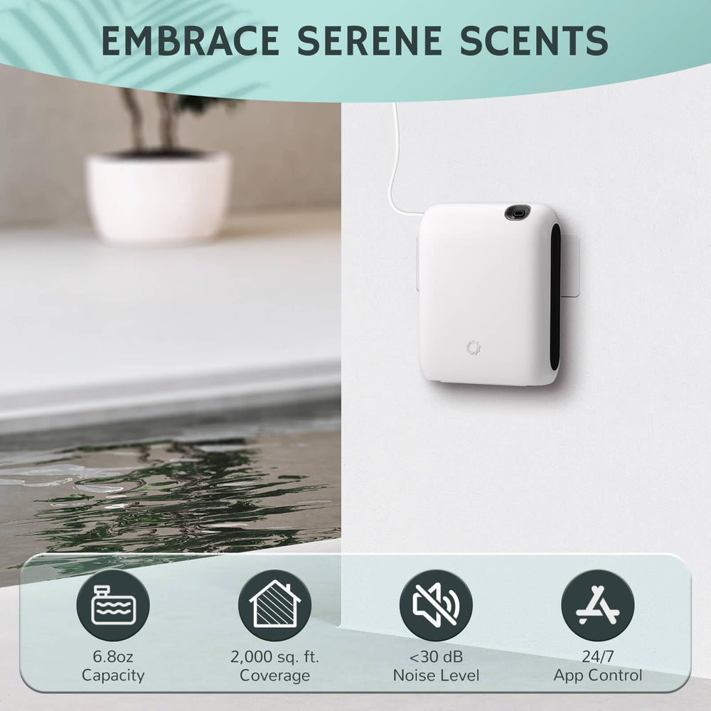 Airthereal 200ml capacity diffuser closeup highlighting long-lasting fragrance release.