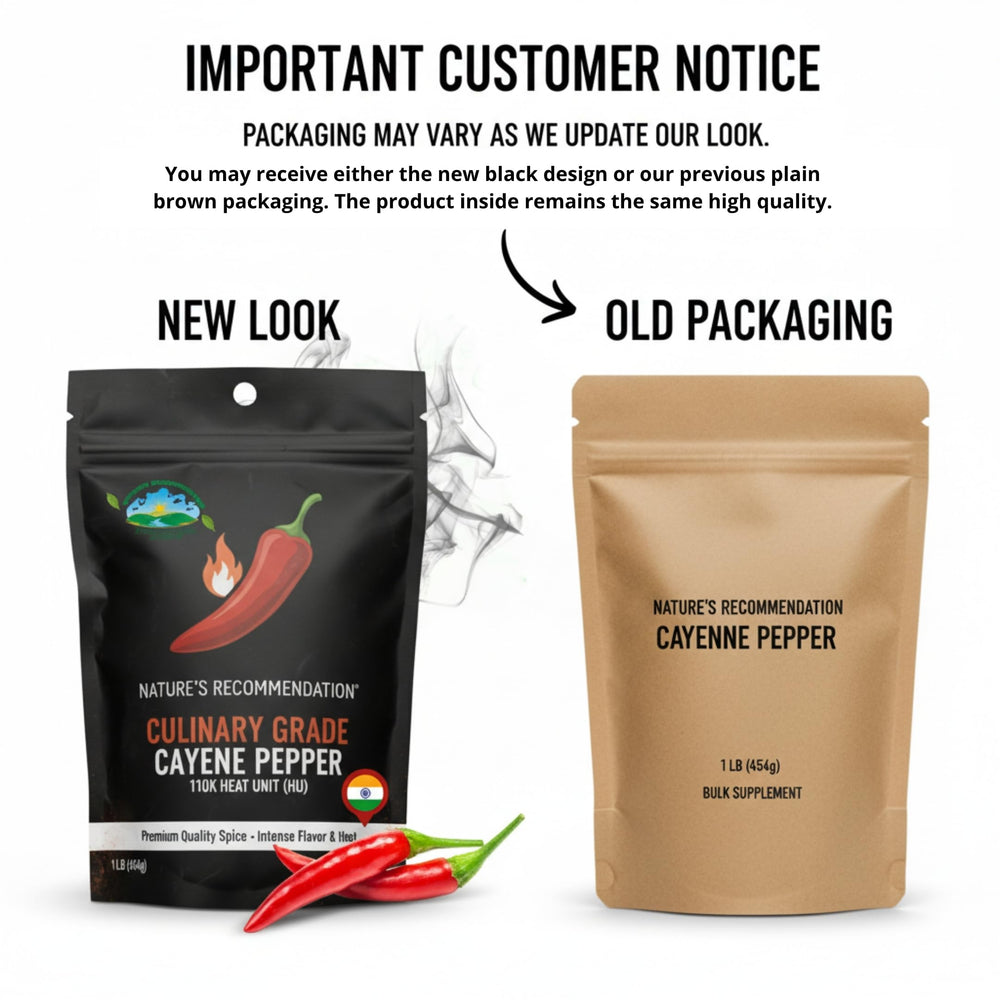 Airtight sealed 1 lb cayenne pepper powder bag