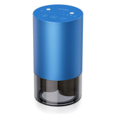 Airversa dual-nozzle waterless diffuser in sapphire blue metal.