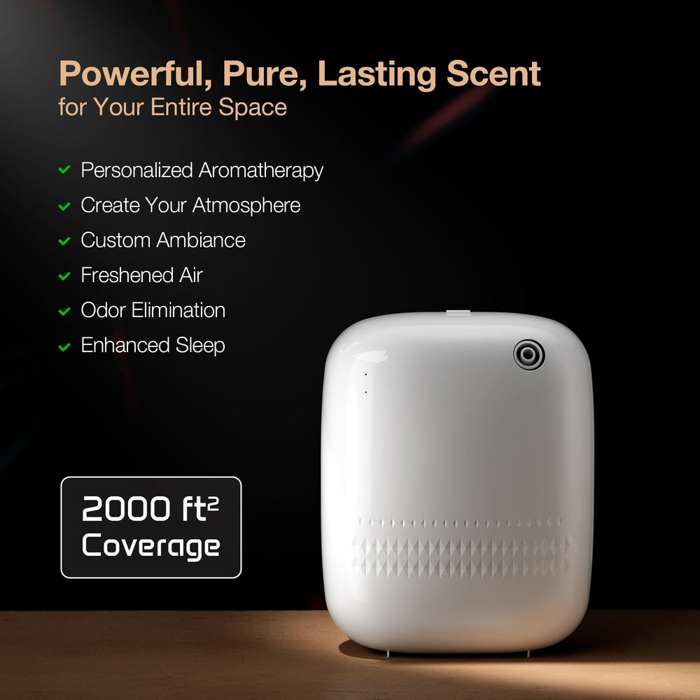 Airversa diffuser mounted on a wall with sleek design