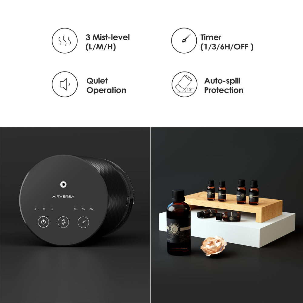 Airversa diffuser packaging and included components