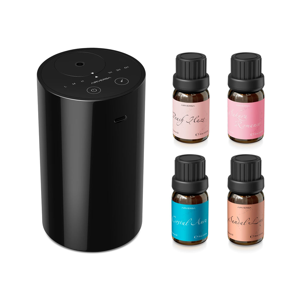 Airversa AN8 Kit2 Black waterless diffuser front view