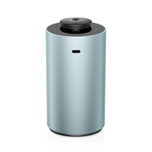 Airversa waterless essential oil diffuser in mint metal finish (front view)