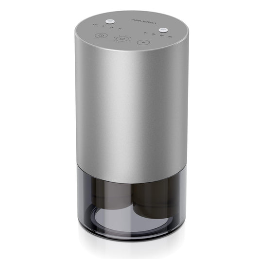 Airversa dual-nozzle waterless diffuser in Space Gray, front view