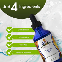 Made in USA zinc supplement bottle and packaging