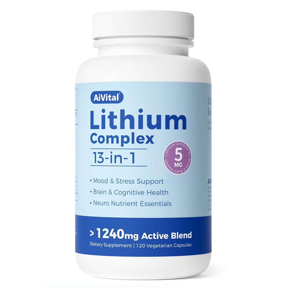 AiVital Lithium Ootate 5mg bottle – product image