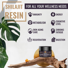 Shilajit resin prepared in warm water for consumption